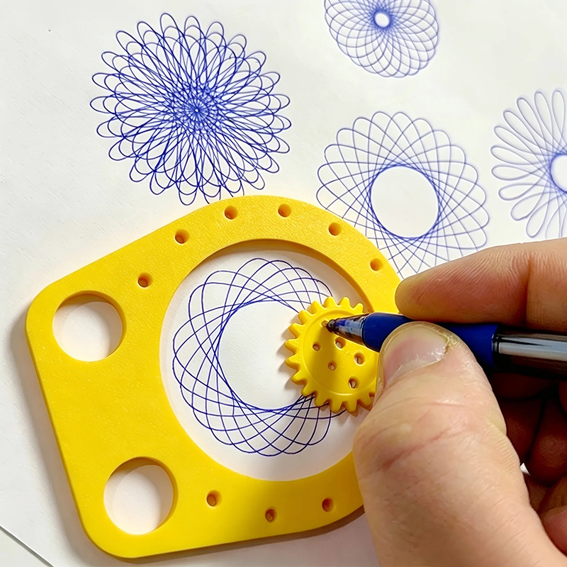 Kids Education Template - Ensemble de pochoirs de dessin géométriques