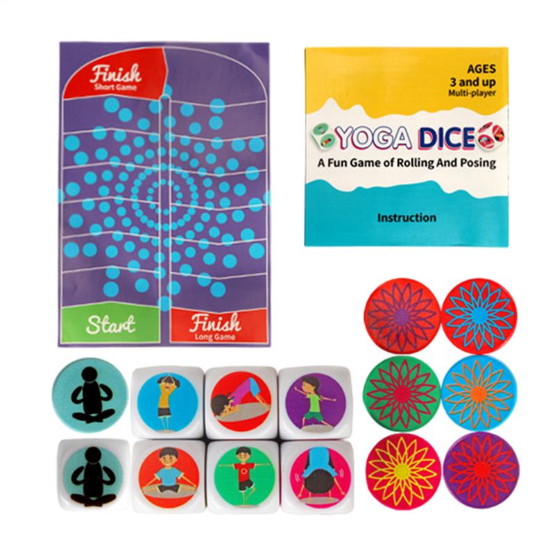 Kids Yoga Education - Dés d'exercice pour enfants, accessoires de