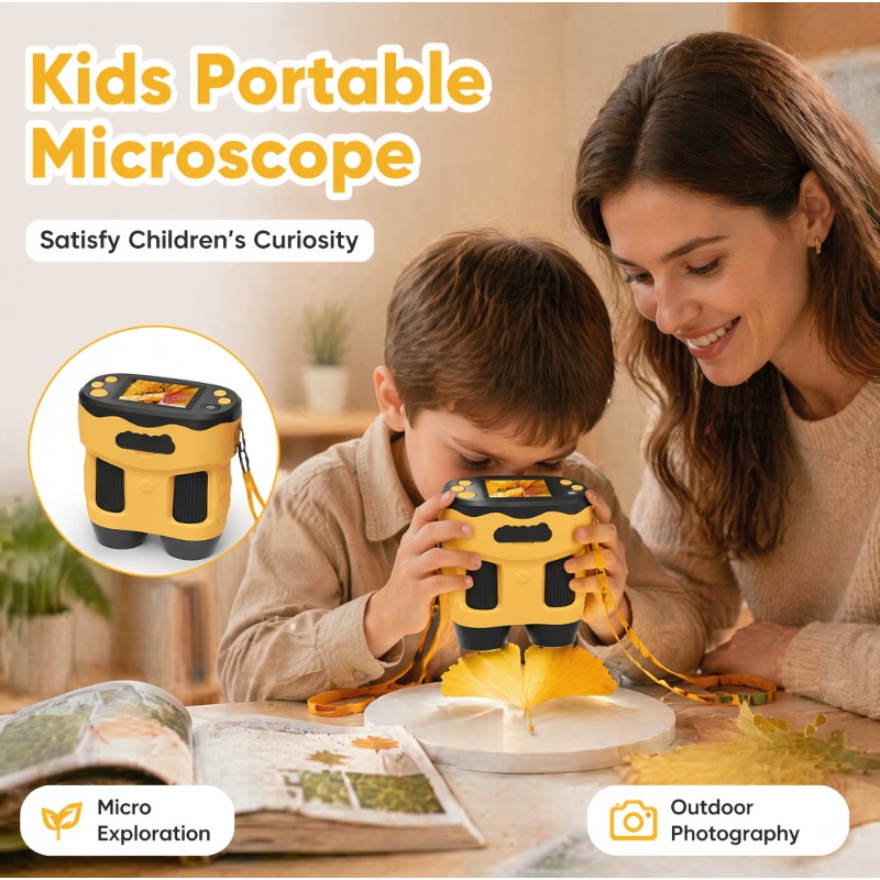 Kids Education News - Caméra Microscopique Numérique 4K 1000X pour