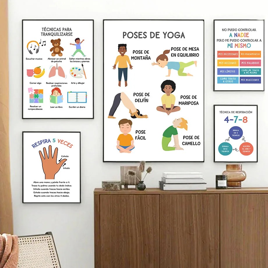 Affiche murale nordique pour c - Kids Yoga Education avis et prix