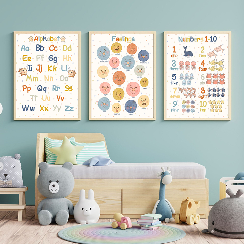 Affiche éducative Montessori p - Kids Yoga Education avis et prix