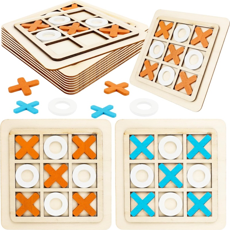 Jeux Tic Tac Toe en bois, modè - Kids Education Template avis et prix