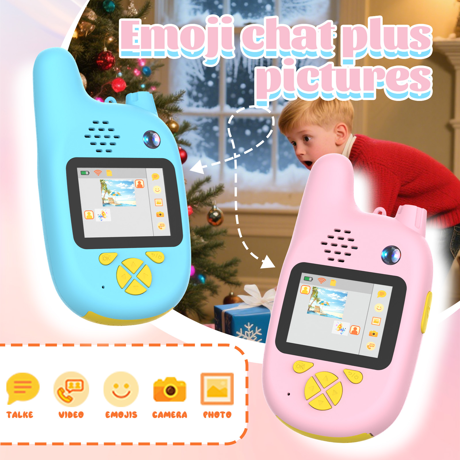Lot de 2 talkies-walkies vidéo - Kids Educational Videos avis et prix