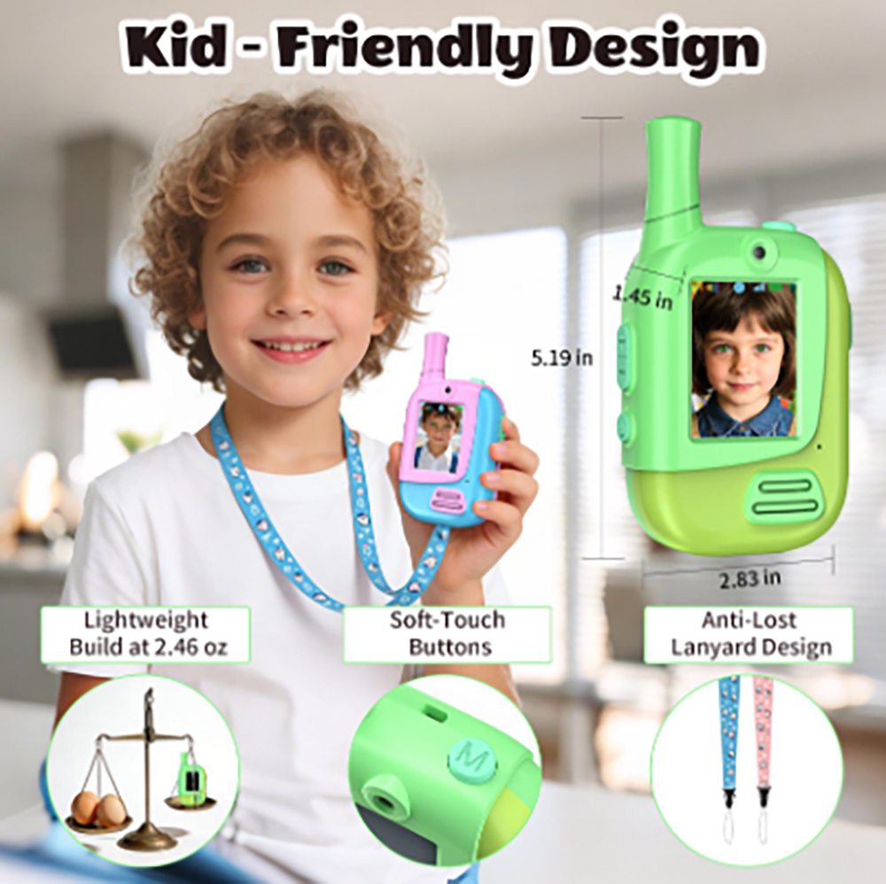 Lot de 2 talkies-walkies vidéo - Kids Educational Videos avis et prix